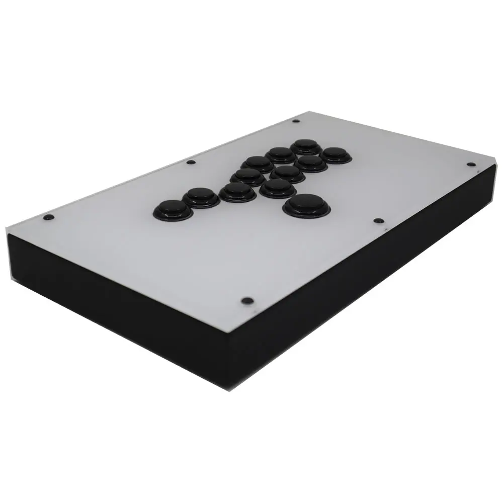 Joysticks RACJ800B Alle Tasten Hitbox Style Arcade Joystick Fight Stick Game Controller für PS4/PS3/PC Sanwa OBSF24 30 Weiß Schwarz