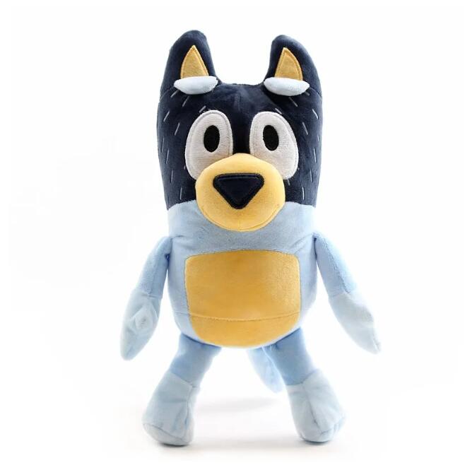 All'ingrosso e al dettaglio 28 cm cucciolo famiglia arancione blu cappotto cane genitori bambola di peluche giocattoli regalo carino