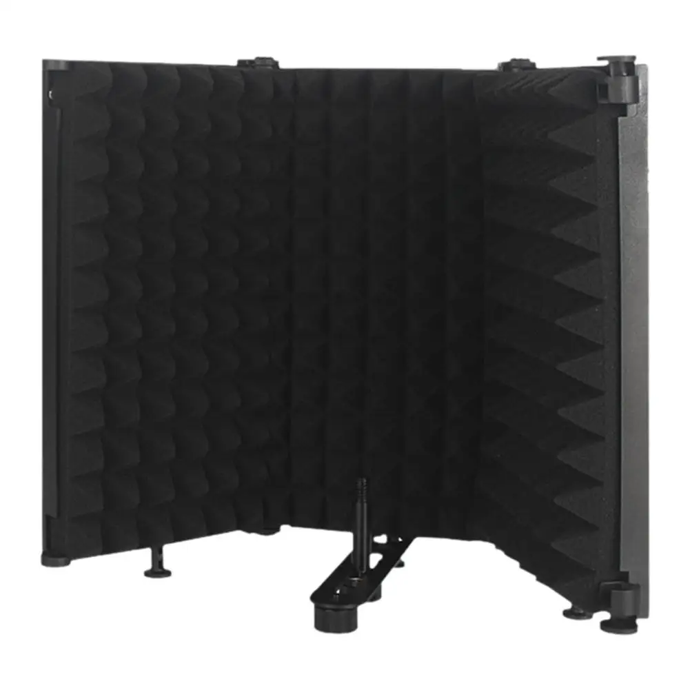 Acessórios Ajustáveis 5/3 Painel Microfone Isolamento Tela dobrável Tela do estúdio Voice Booth Microfone Filtro para gravação de transmissão