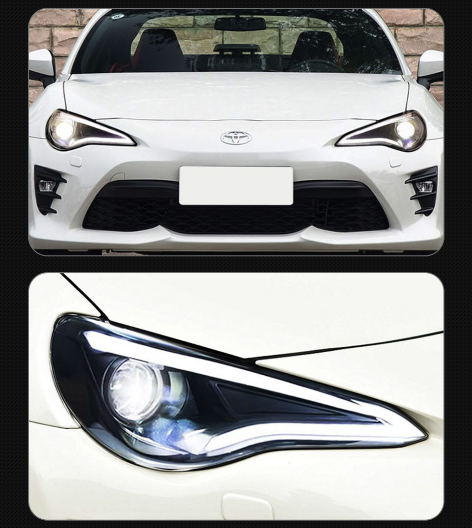 Reflektory LED dla Subaru Brz 2012-20 20 FT86 GT86 HID BI XENON DRL Dynamic Turn Lampa