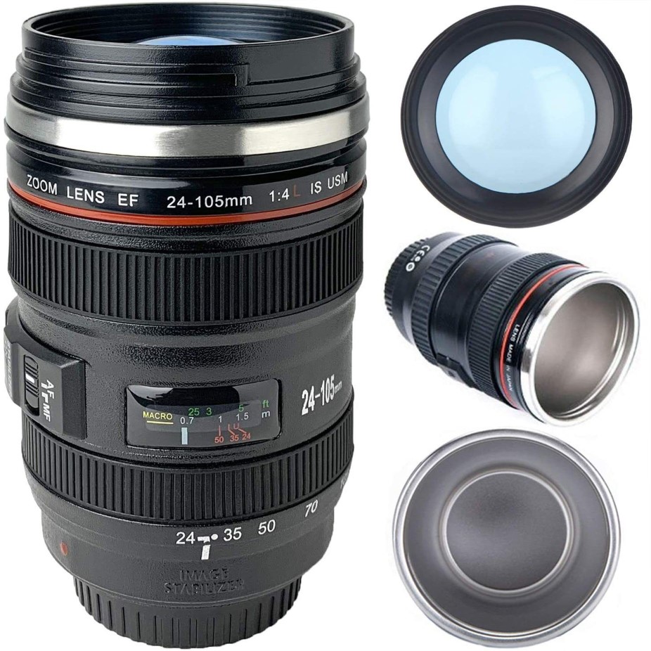 Emulation Mug PO LIFE New Canon Thermal Camera Cup Stainless Steel Coffee Creative Lens Tea Mugs329W