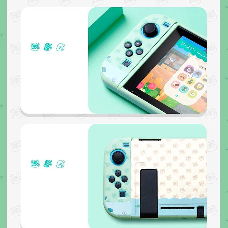 Case Soft Cute Ochronne pokrycie Nintendo Switch OLED 2021 Dockable Silikon Akcesoria z bezpłatnym kciukiem