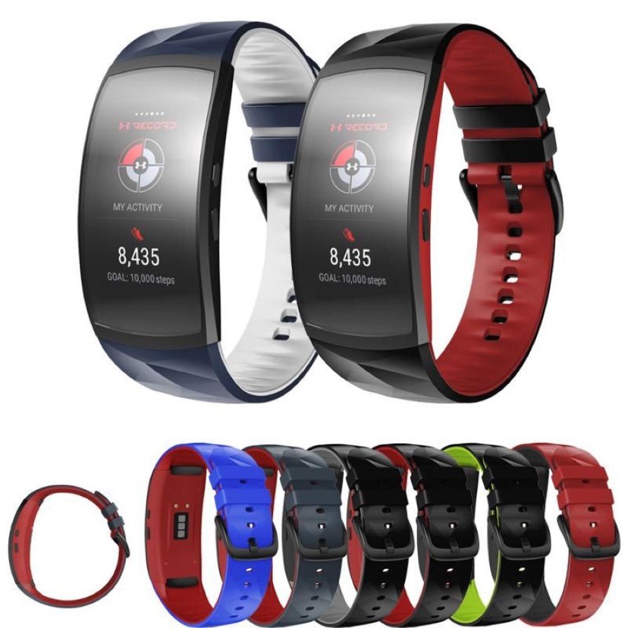 Titta på Bands Silicone Band för Gear Fit 2 Pro Fitness Replacement Wrist Strap Fit2 SM-R360 Armband Arvband2828