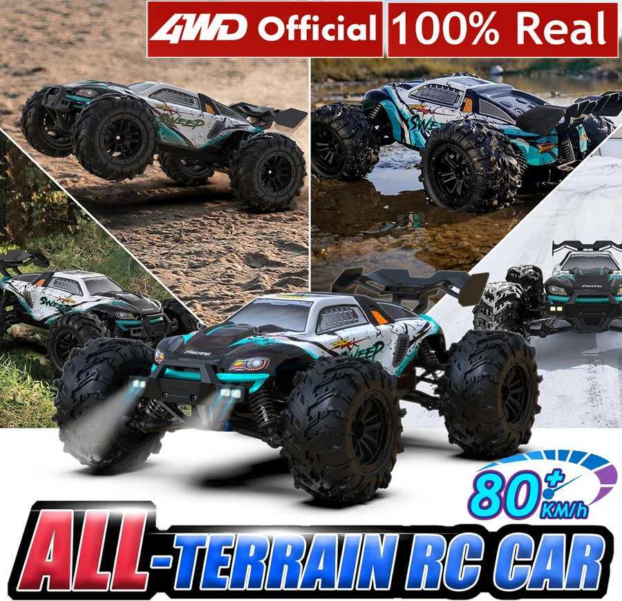 Electric/RC Car 4WD Remote Control Car Off Road 4x4 RC High Speed ​​Truck Super Brushless 50 eller 80 km/h snabb drift racing monster leksak barn vuxna