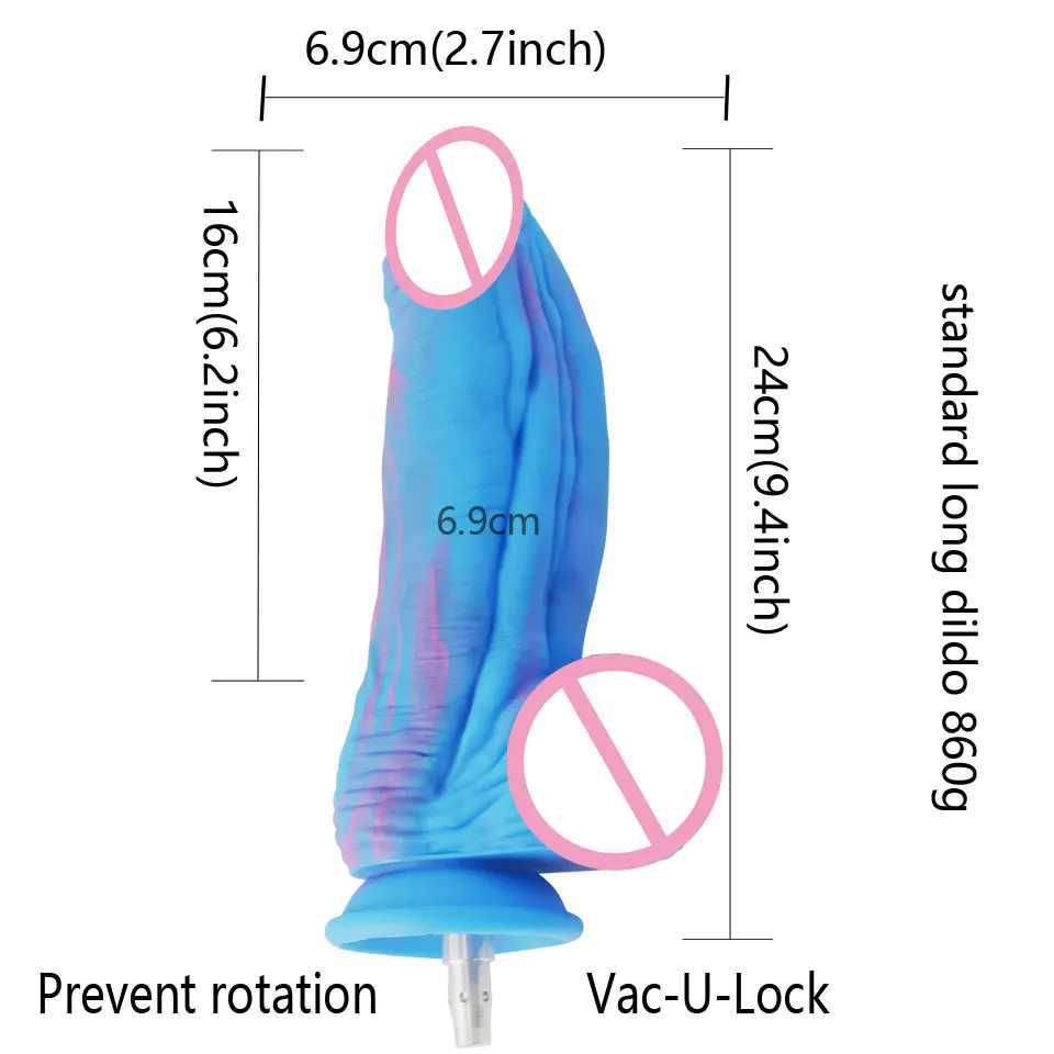 Vibratori FREDORCH Macchina del sesso Dildo Connettore rapido le donne Accessori macchine del sesso Giocattoli adulti Raccordi metallici anti-rotazione del sesso