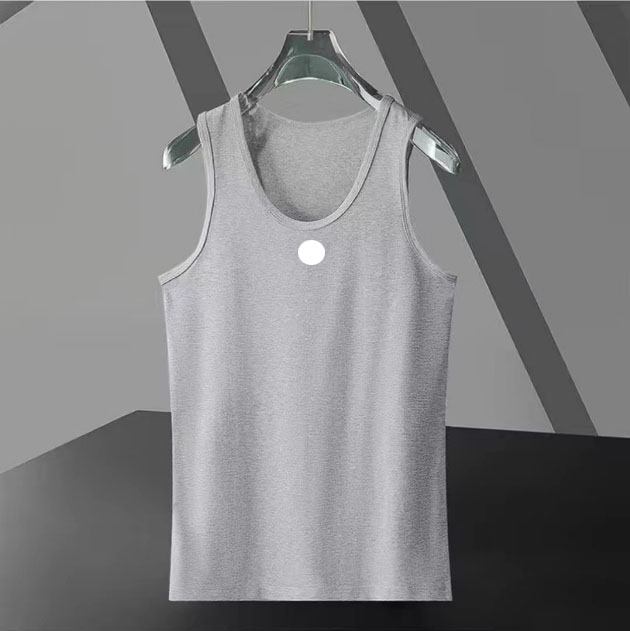 Man Tank Shirts Sleeveless Vest Tops With Embroidery Budge Unisex Tshirts High Quality Mens Tees Summer Vests Asian Size M-4XL