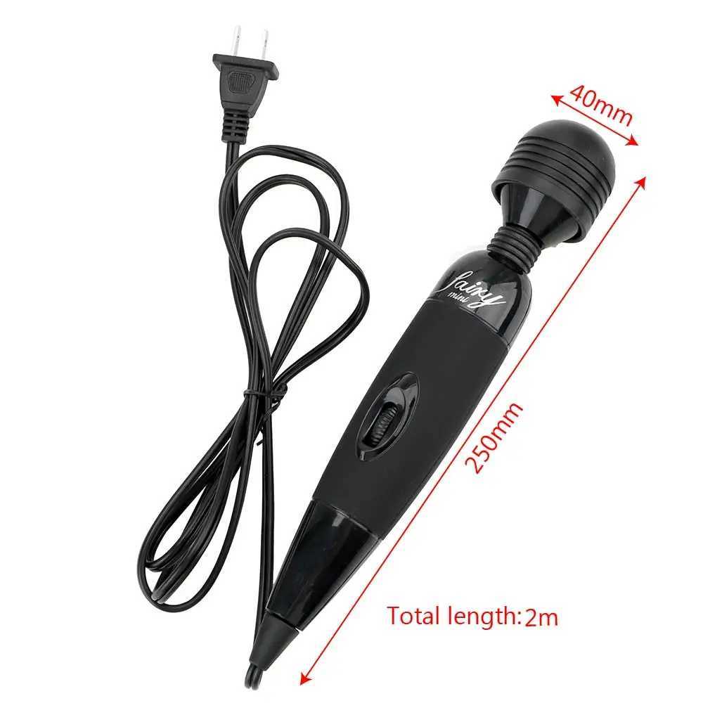 Vibratorer 220V kraftfulla AV Magic Wand Vibratorer Kvinnlig Masturbator Multi-hastighet Body Massager Fairy Adult Sex Toys Shop for Women