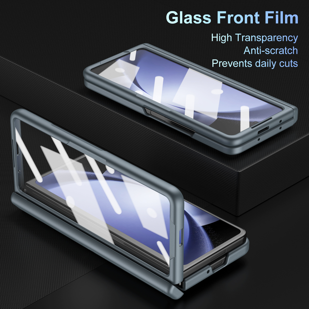 Fente Invisible pour stylo, étui de Protection pour Samsung Galaxy Z Fold 5 4 3 Fold3 Fold4, support de Film en verre, charnière