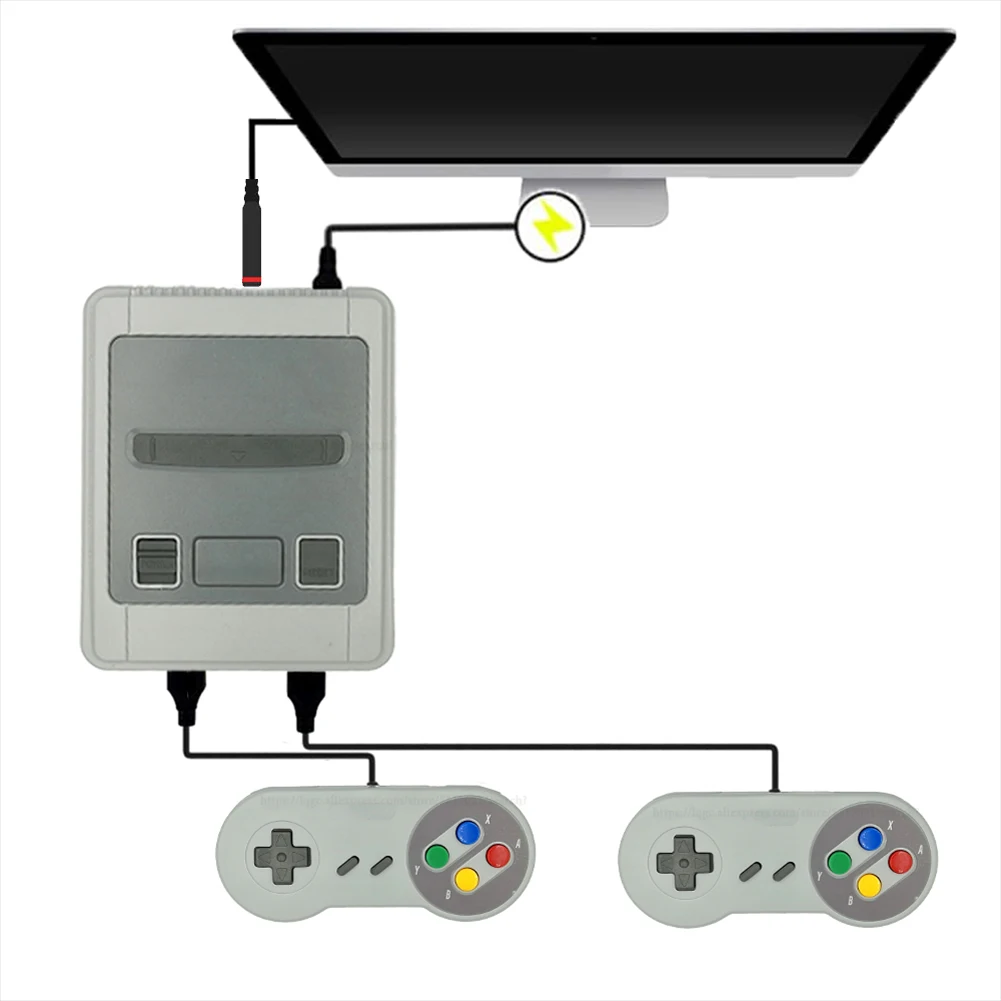 Players Mini HD TV Video Game Console Handheld Retro Family Game Console BuiltIn 620 Classic for SNES games Dual gamepad PAL NTSC