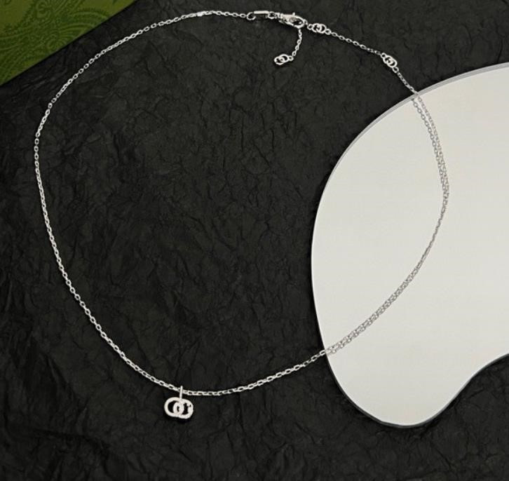 Классические дизайнерские ожерелья для женщин, роскошные девушки, ожерелье с подвеской из стерлингового серебра 925 пробы, винтажные ювелирные изделия, высокое качество