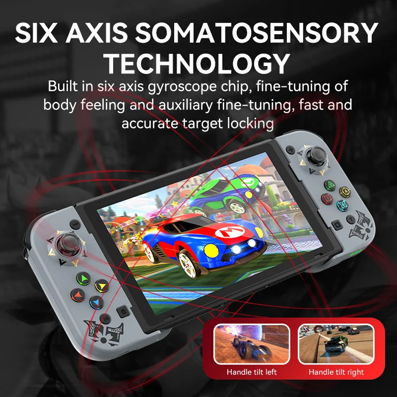 Gamepads uppgraderade D5 BT trådlöst stretchable spelkontroll för NS Switch/OLED för Samsung Mobile Phones Android iOS Gamepad Joystick