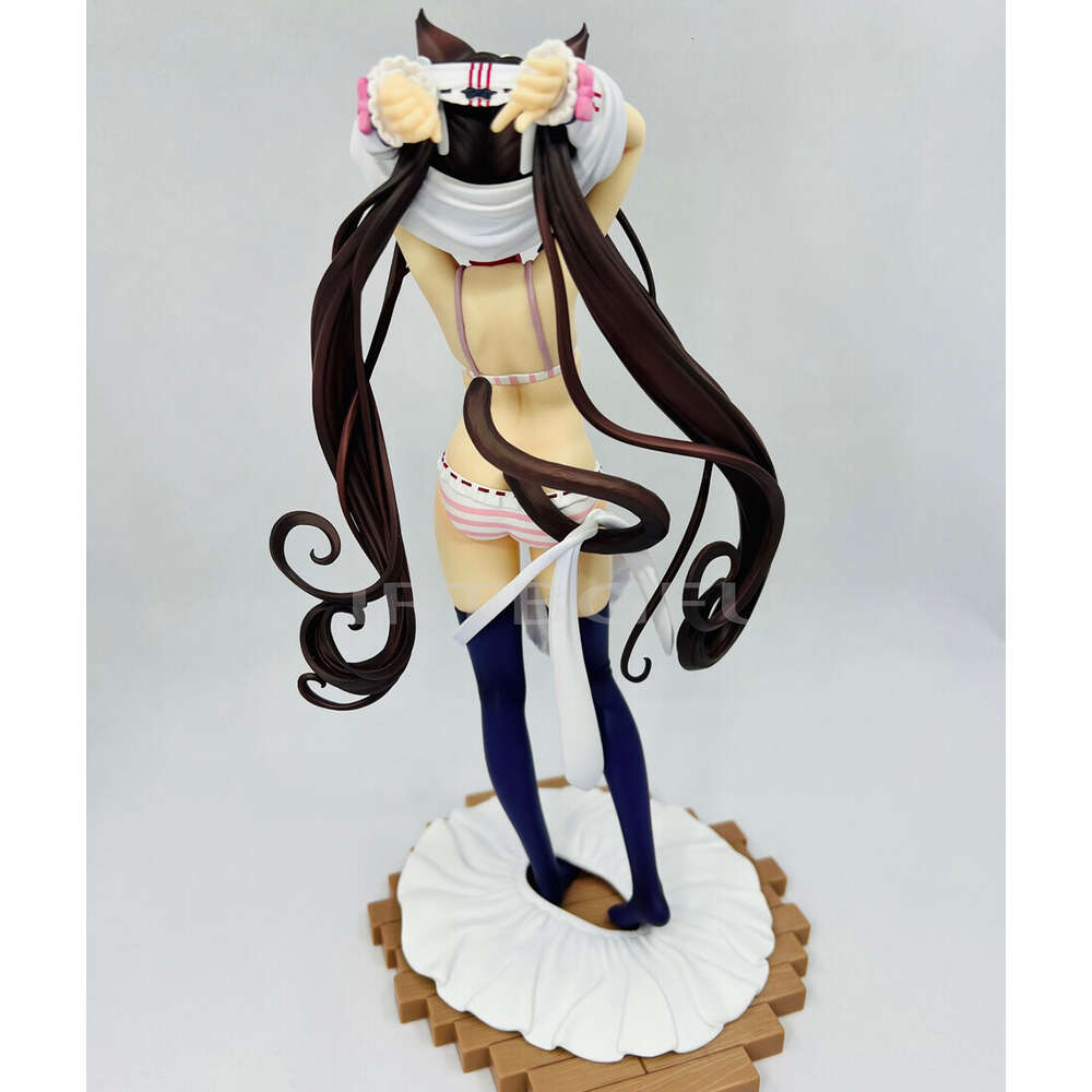 Anime manga 23 cm nekopara chocola vanilj 1/7 kigae ingen hitotoki plommon japansk anime pvc action figur leksak spel samlarobjekt modell docka