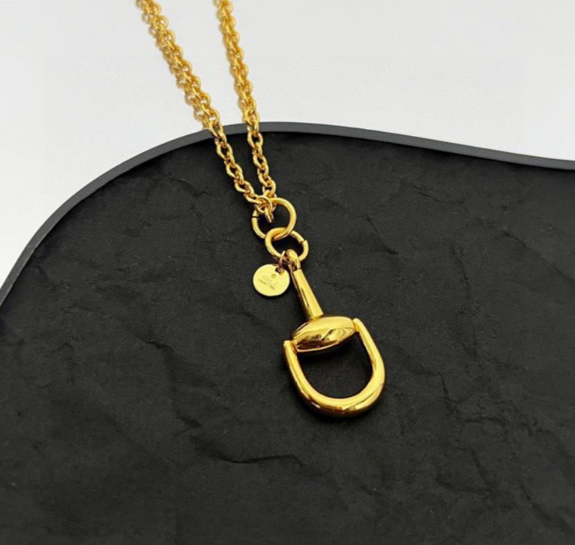 Designer Long Pendant Necklaces for Women Luxury Girls Gold Plated 925 Sterling Silver Classic Pendant Sweater Necklace Vintage Jewelry High Quality Free Ship