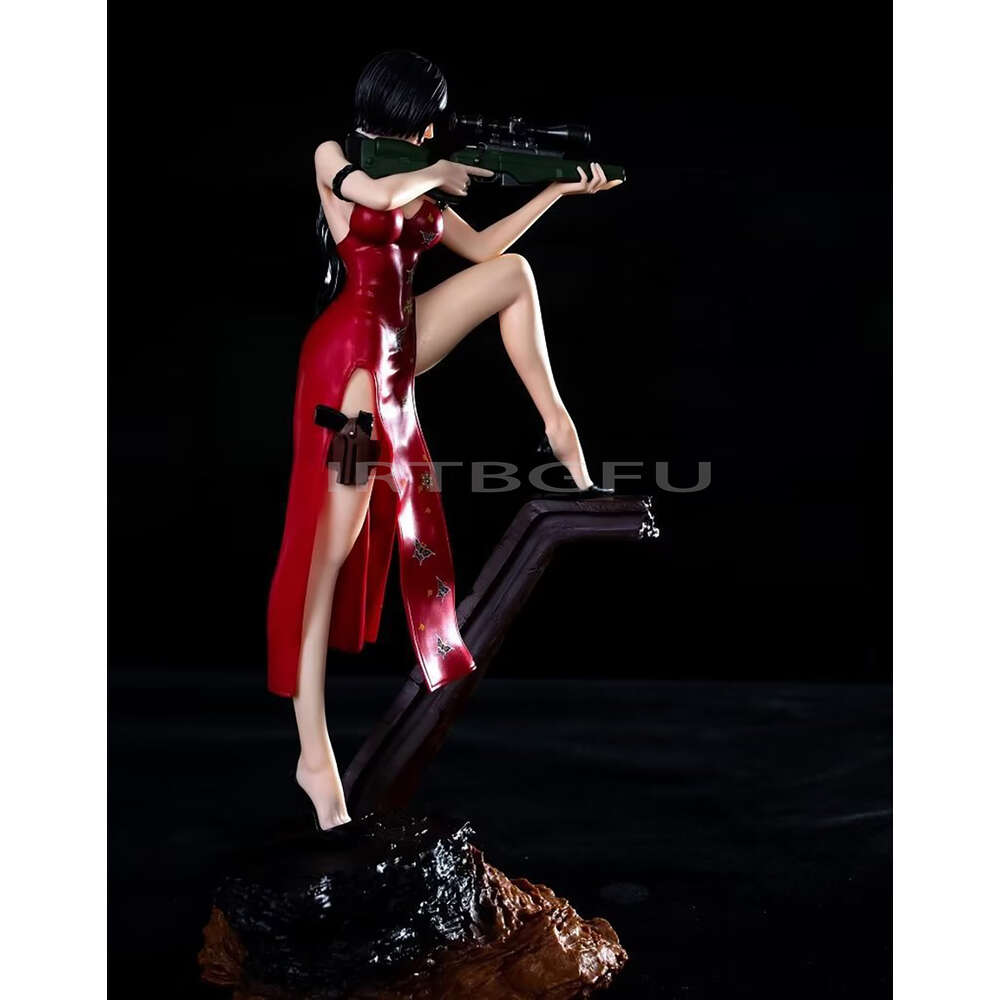 Anime mangá 34cm ada wong biohazard meninas anime figura pvc brinquedo jogo figuras de ação modelo colecionável boneca