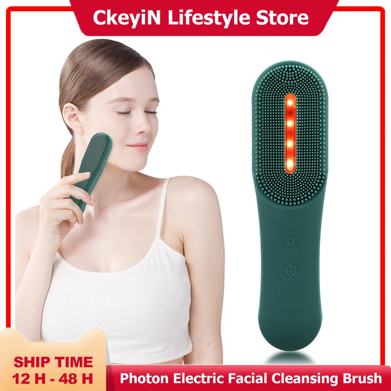 Urządzenia CKEYIN LED Photon Electric Cleansing Facial Smursing Sonic Vibration