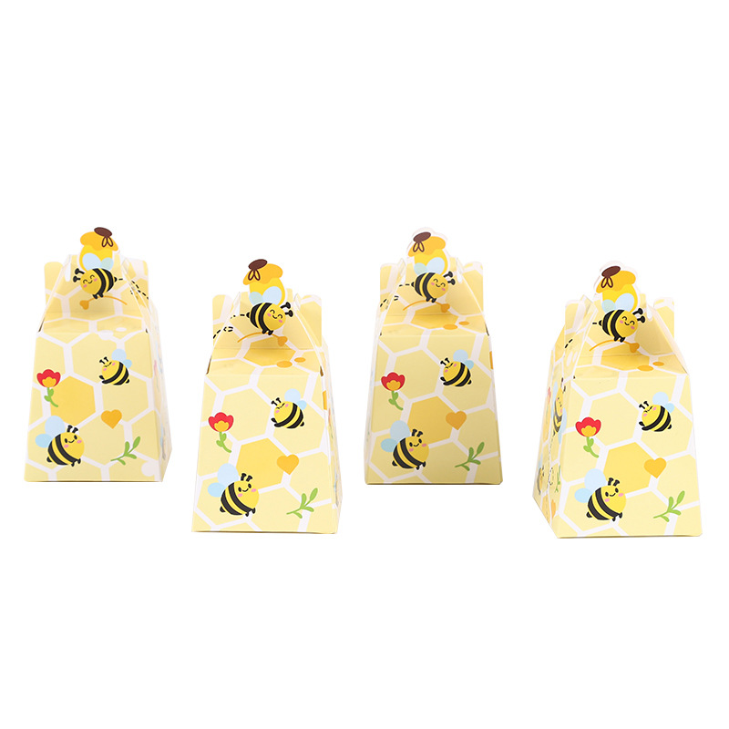 Коробки конфет «Медовая пчела», подарочные коробки для детского душа, идеи для вечеринки в честь дня рождения, украшение для стола, украшение для стола
