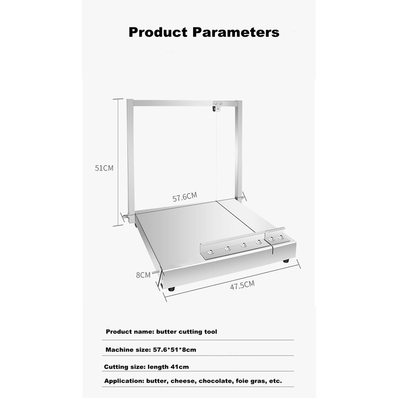 Trancheuse à beurre en acier inoxydable, outil de coupe de fromage de haute qualité, coupe-chocolat pour la cuisson, vente en gros, offre spéciale