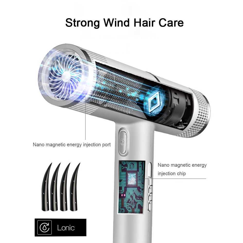 Haardrogers Hot en Cold Wind Hair Dryer 1200W föhn voor salons en huishoudelijk gebruik haardroger met diffuser en mondstuk 240401