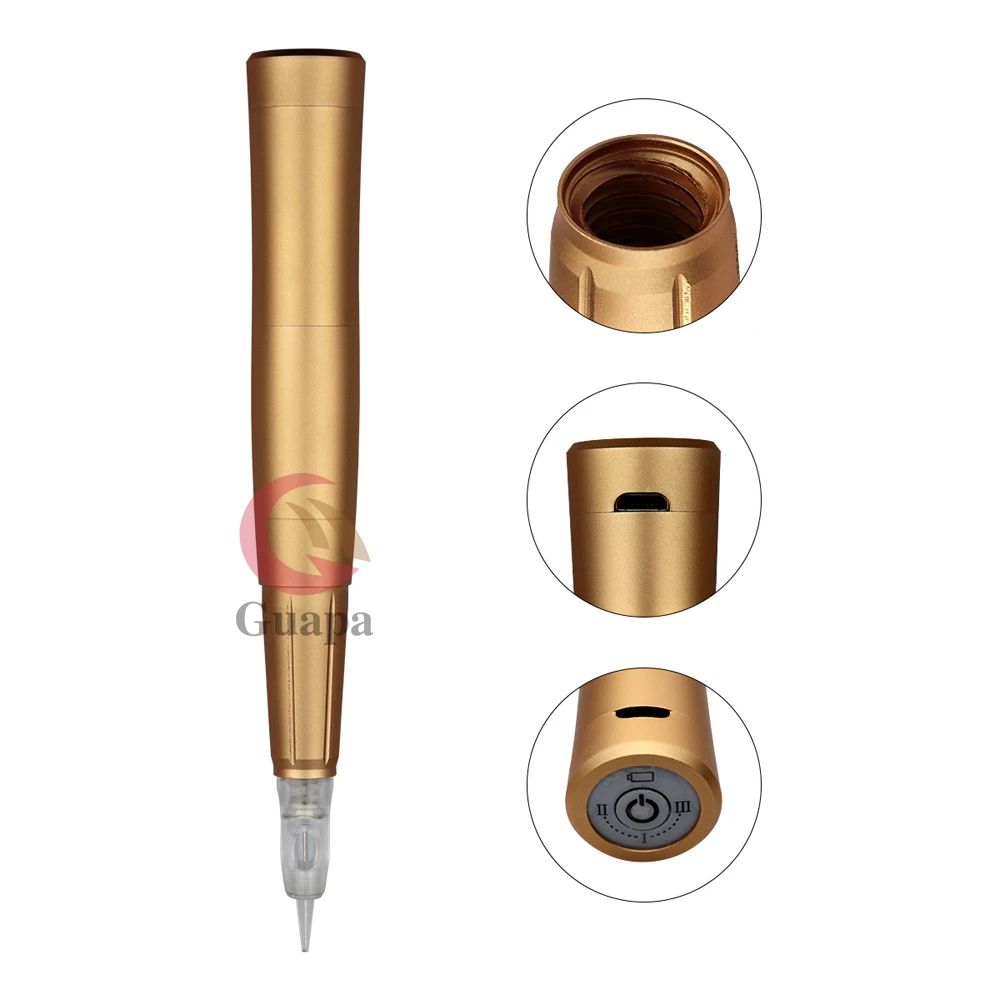 Blade Fashion Rechargeable Permanent Makeup Tattoo Hine Wireless Using Handpiece with Cartridge Needles for Ombre Brows Lip Contour