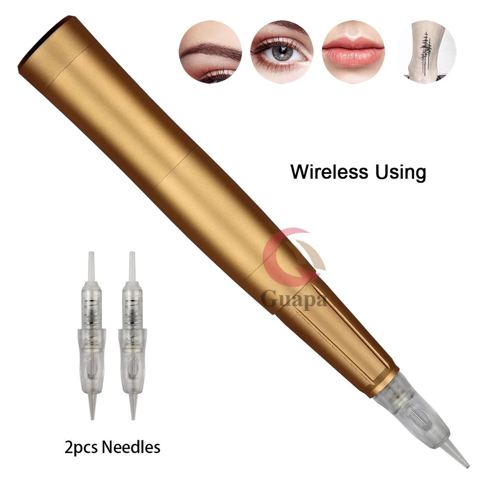 Blade Fashion Rechargeable Permanent Makeup Tattoo Hine Wireless Using Handpiece with Cartridge Needles for Ombre Brows Lip Contour