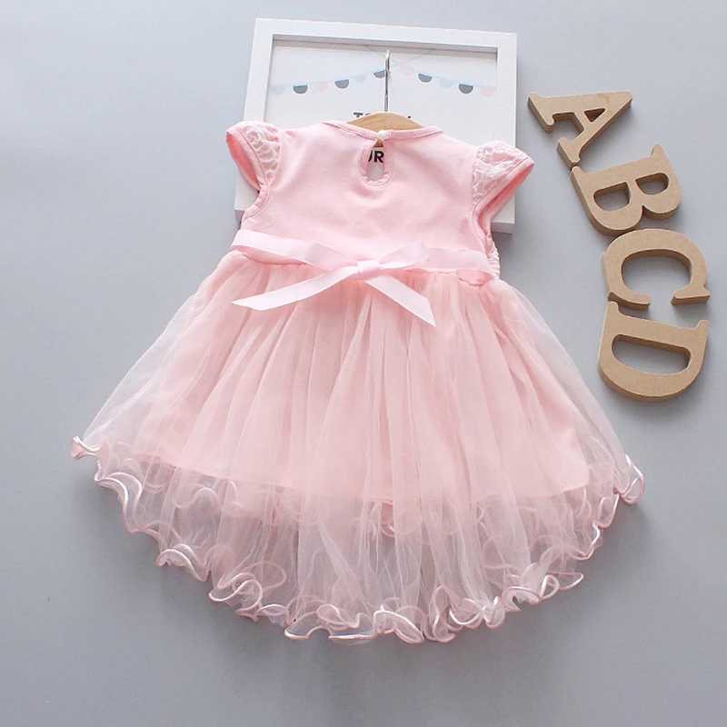Mädchen Kleider Neugeborene Baby Kleidung 0 3 6 12 24 Monate Party Tüll Mädchen Blume Sommerkleid Prinzessin Kleid Kleinkind