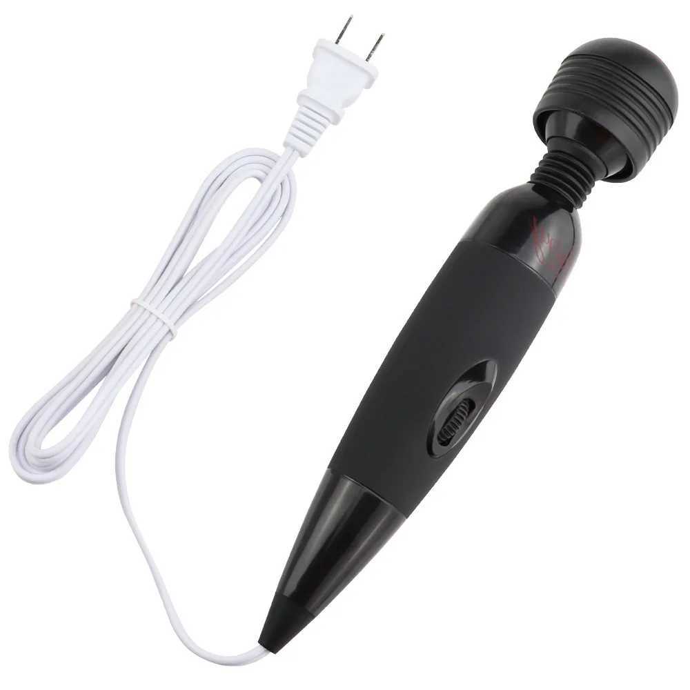 Vibratorer 220V kraftfulla AV Magic Wand Vibratorer Kvinnlig Masturbator Multi-hastighet Body Massager Fairy Adult Sex Toys Shop for Women