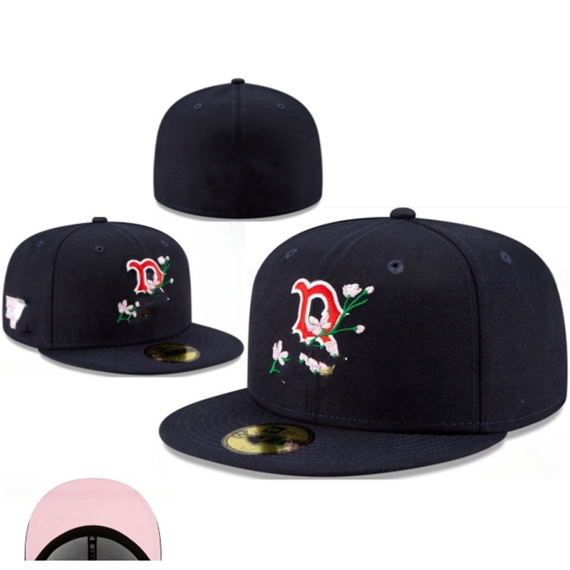 Hot equipado Snapbacks Baseball Cap Cherry Blossom Hat Hat Bucket México All Team Outdoor Sports Borderyer Stitch Heart Hustle Flowers New Era Cap Size 7-8