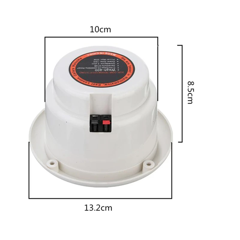 Alto-falantes 1 par impermeável gama completa barco marinho alto-falantes de parede gramado jardim resistente à água instalar alto-falante