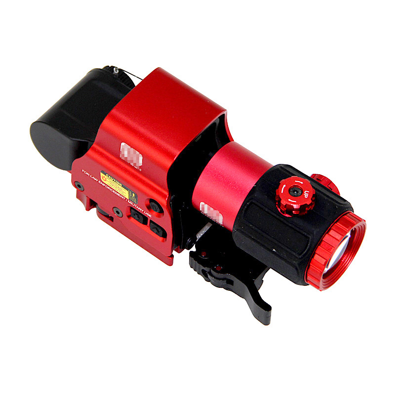 تكتيكي 558 مشهد النقط الأخضر الأحمر و G43 Magnifier Optics Combo T-Dot Riflescope 3x نطاق التكبير مع التبديل إلى جانب STS جبل قابلة للفصل السريع