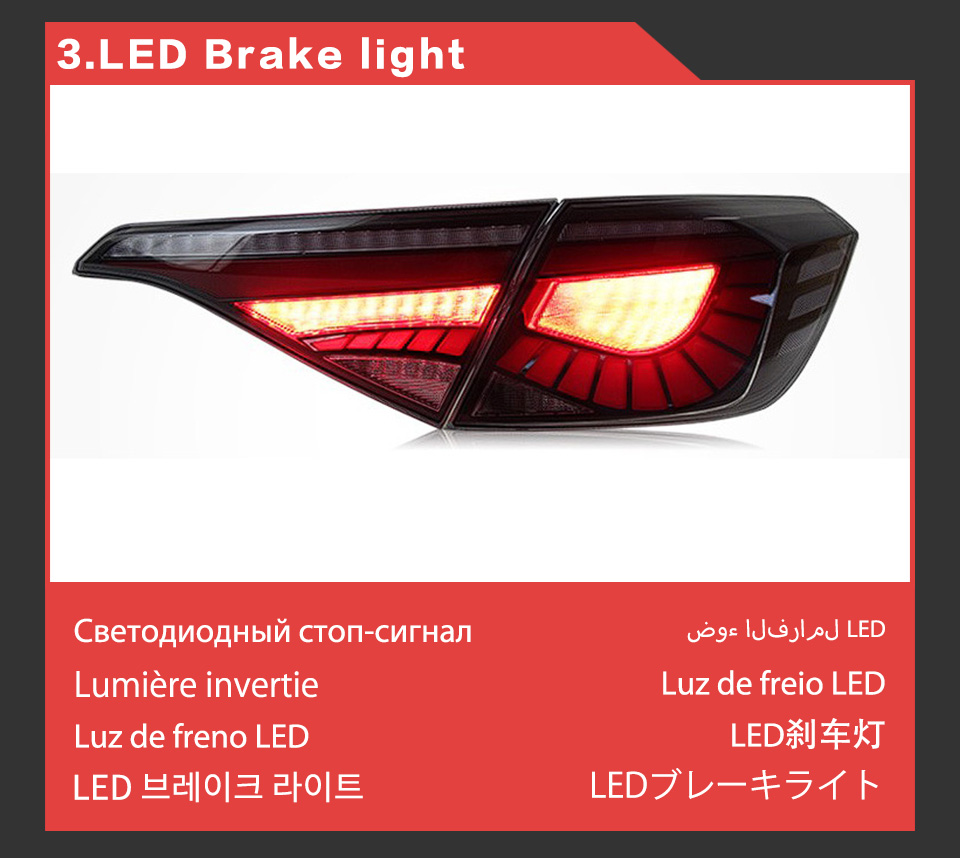 Lampa tylna sygnałowa LED do Honda Civic x G11 Car Tailglight 2021-2022 Tylne hamulec odwrotne Akcesoria samochodowe