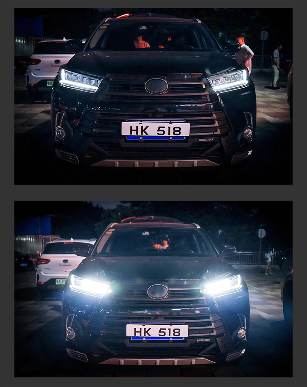 Auto Styling voor Toyota Highlander 20 18-20 20 Kluger LED Koplamp DRL Animatie Blauw Running Lights Dynamische Signaal montage