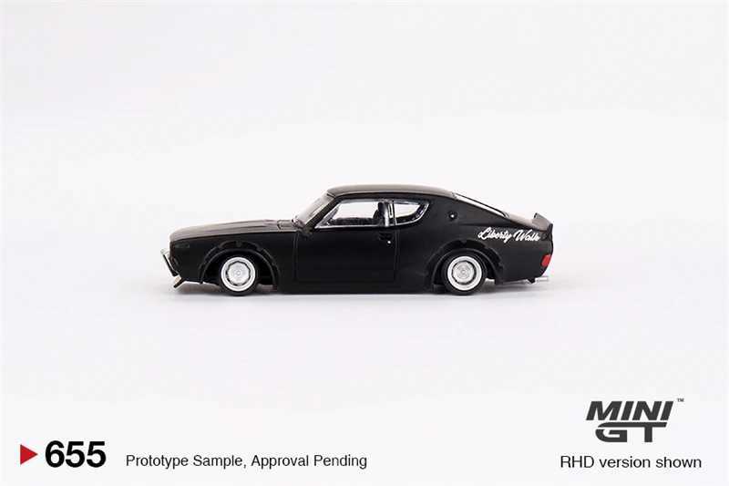 سيارات Diecast Model ** المسبقة ** Mini GT 1 64 Nissan Skyline Kenmeri Liberty Walk Matt Black Diecast Model Car