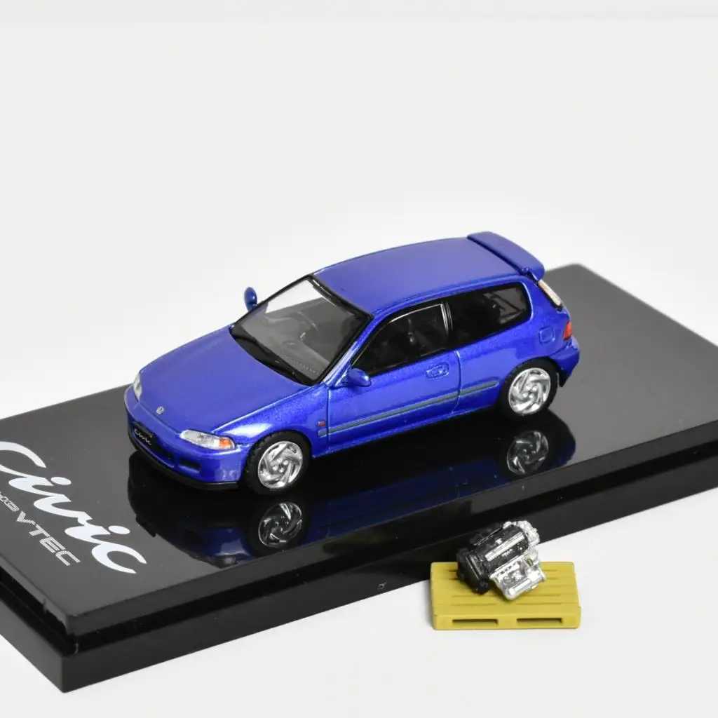 Modèles réduits de voitures moulées sous pression Japon 1 64 CIVIC EG6 SiR JDMDiecast Model Car