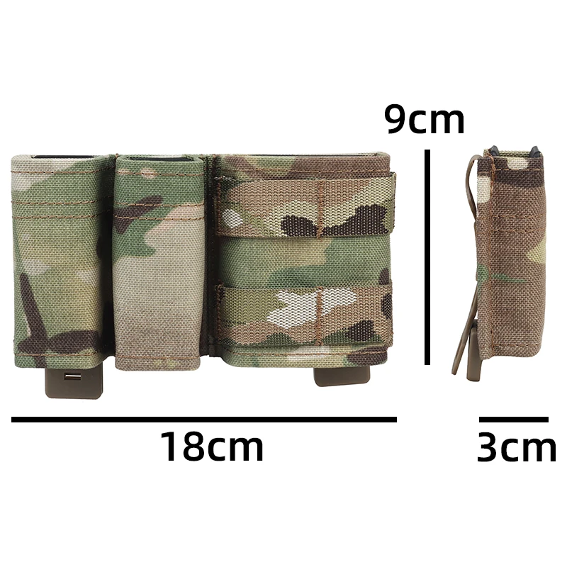 Многоцелевая тактическая сумка Molle Carrier IDOGEAR для улицы, FAST Double, 9 мм + 5,56, камуфляжная сумка для журналов, функциональная сумка, аксессуар MGF06