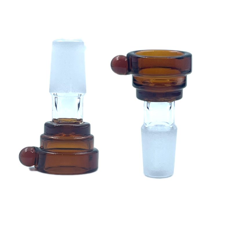 Bols de bang de style champignon coloré 14mm 18mm bol en verre à joint mâle pour accessoires de narguilé de tabac de tuyau d'eau de bang en verre