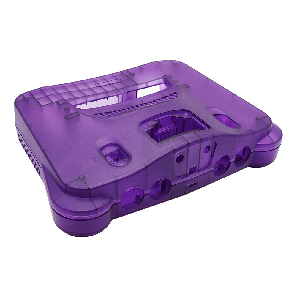 Cases Replacement Plastic Shell N64 Translucent Case Compatible All Version Nintendo N64 Retro Video Game Console Transparent Box