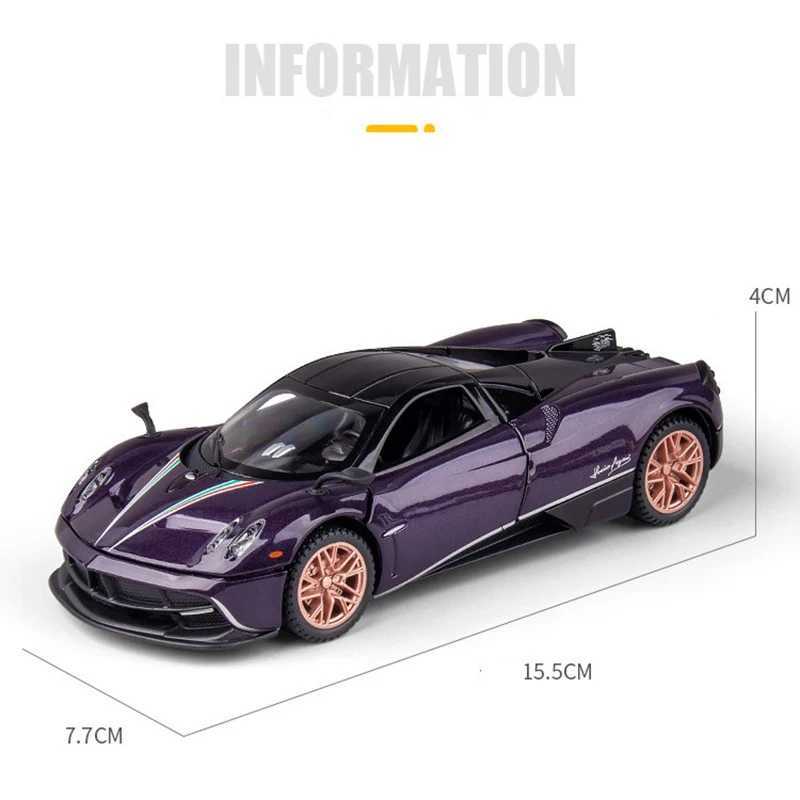 Diecast Model Cars 1 32 Pagani Huayra Dinastia Alloy Racing Car Model Diecast Toy Vehicles Metal Toy Car Sound Light Collection Boy Toys Gift