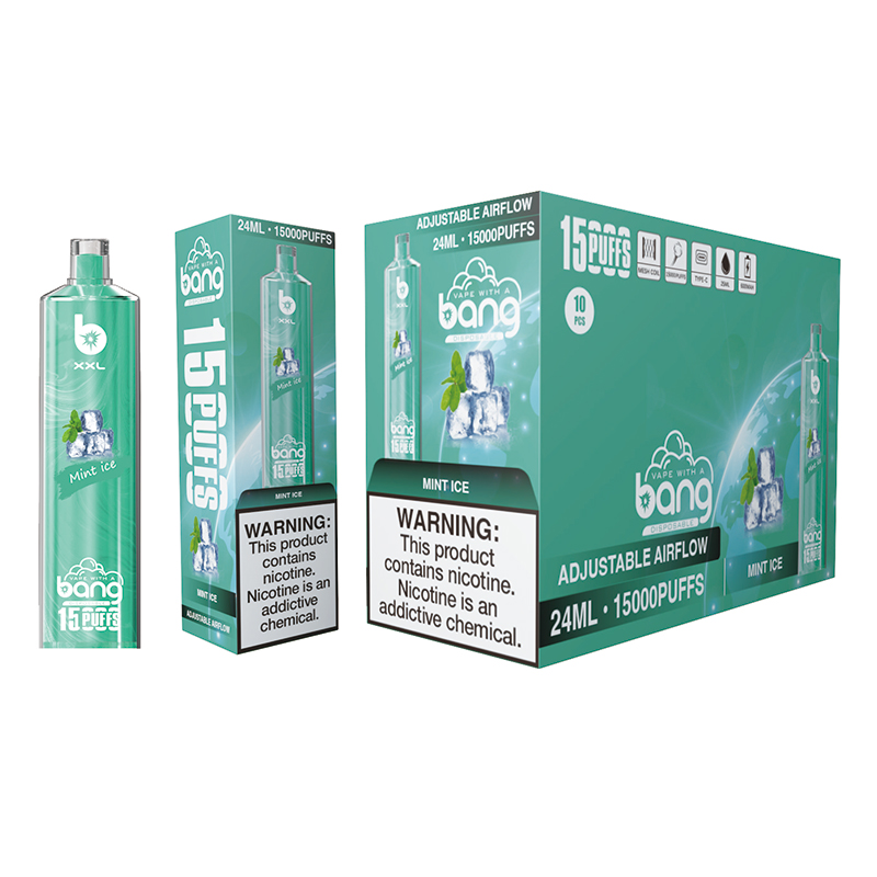 Original Bang XXL NT15000 Puff 15K Einweg-E-Zigaretten Bang Vapes 15000 Puffs Mesh Coil Wiederaufladbare Bar Einstellbarer Luftstrom im Vergleich zu Shisha Hookah Vaper