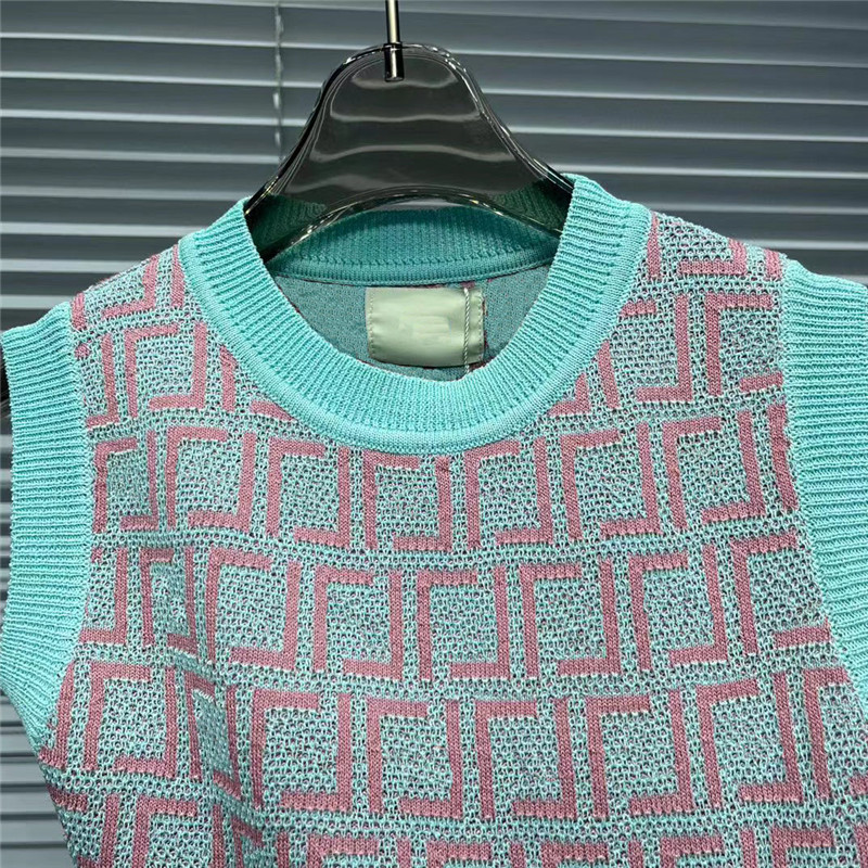 Nowy styl Baby Kids Designer Ubrania Spring Autumn Dzieci Dziewczyny Stroje Krótki rękaw dzianina Top Sweter i pełna litera spódnica Zestaw ubrania dla dzieci