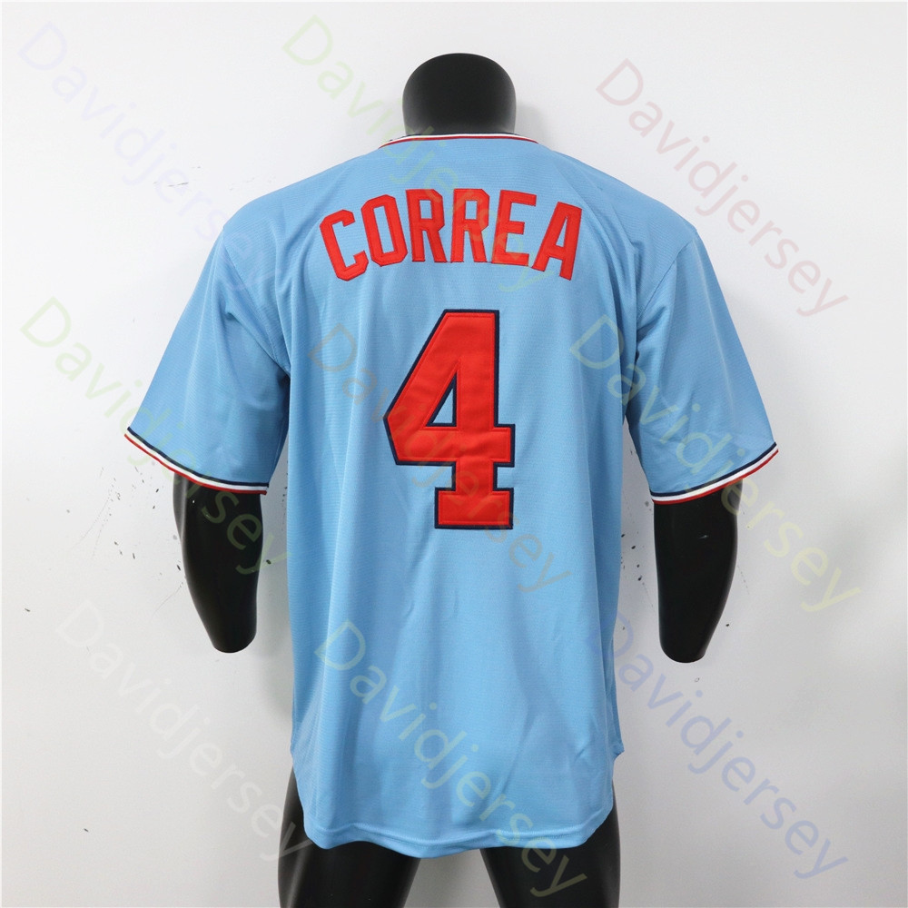 Baseball Jersey Carlos Correa Royce Buxton Brooks Lewis Byron Lee Emmanuel Rodriguez Max Kepler Edouard Julien Jose Miranda Kirby Puckett Lopez Vazquez Jenkins