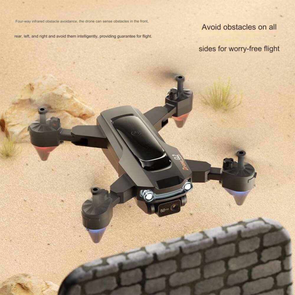 Ny Q2 Folding Drone High Definition Aerial Photography Dual Camera Four Axis Optical Flow Hinder Undvikande Fjärrkontrollflygplan