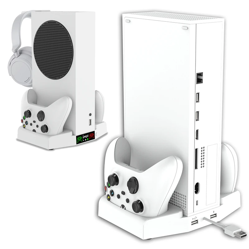 Levert koelventilatorbasis voor Xbox-serie S-controller Oplaadstation Gamepad-opslagstandaard Hoofdtelefoonbeugel voor accessoires uit de Xbox-serie