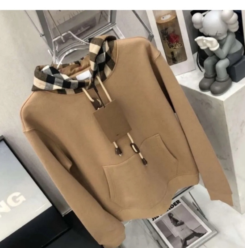 Hot Sale 2024 Women Fashion Cotton Hooded New Classic Hoodies Sweatshirt cotton round neck hooded Autumn and Winter Plaid Loose Hoodie