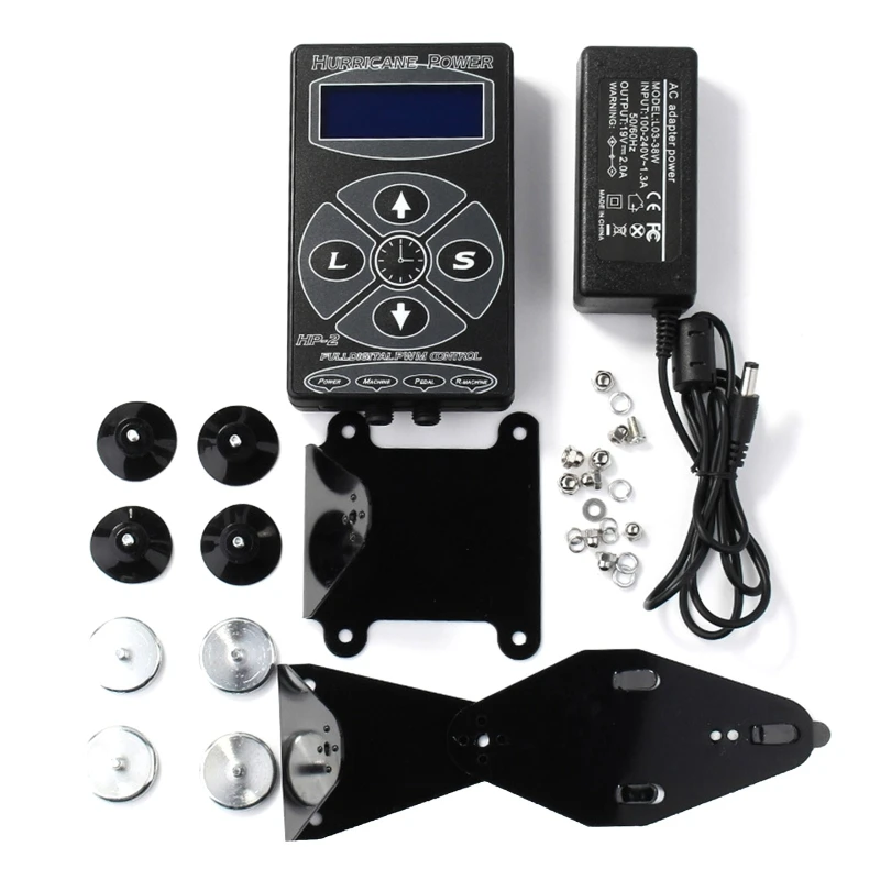 Medicine Profession HP2 Tattoo Power Supply Digital Dual LCD Display för Tattoo Hine