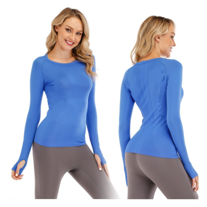 Sport Fitness Laufen Langarm Top Training Freizeit Yoga Damen Langarm Lululemom