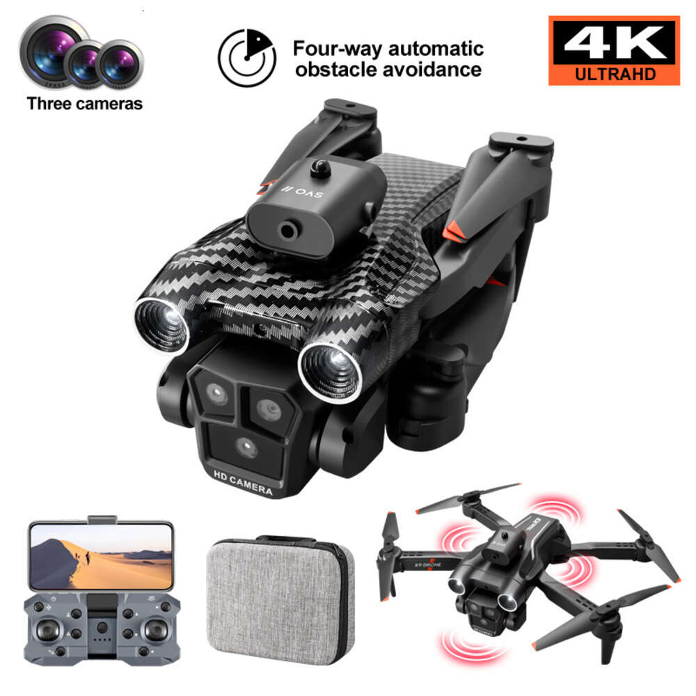 New K9MAX Obstacle Avoidance Drone Three Camera Optical Flow Positioning 4K High Definition Aerial Photography Remote Control Aircraft