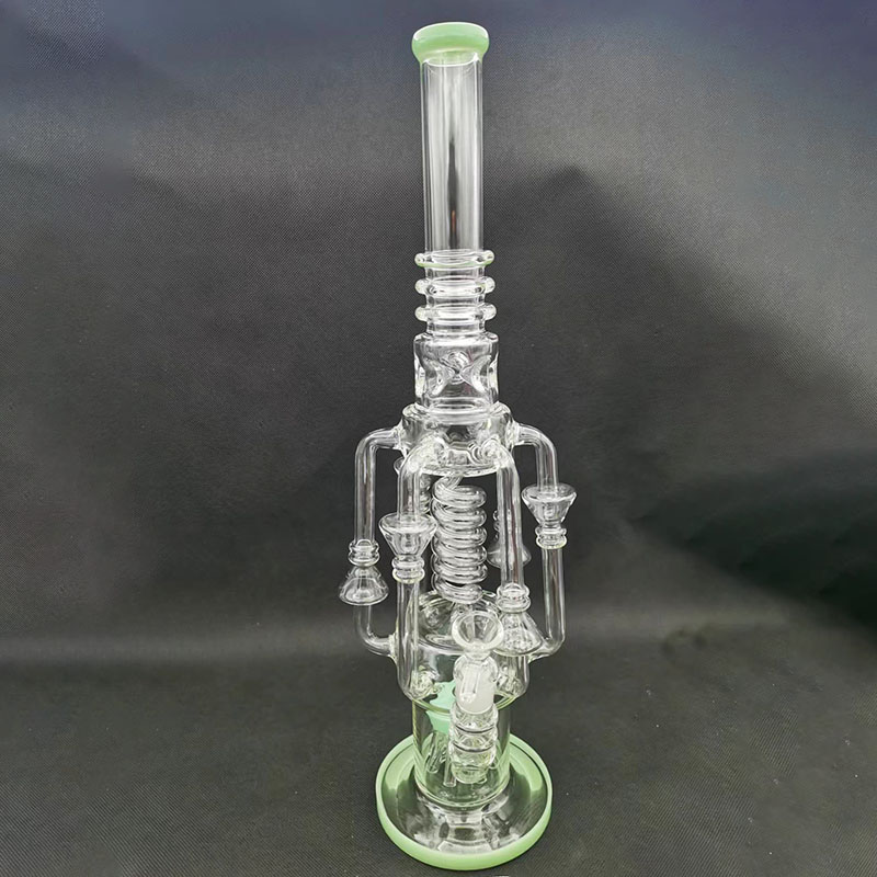 Smoking accessories, bubbler, water pipe, thick glass pipe, DAB oil drilling rig, total height 48cm