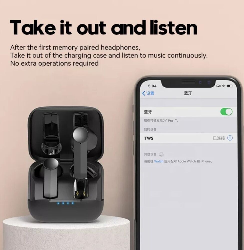 TWS Bluetooth-oortelefoon Waterdichte Bluetooth 5.0-oortelefoon Ruisonderdrukking Draadloze slaap Bluetooth-oortelefoons zijn beschikbaar voor Android- en Apple-telefoons
