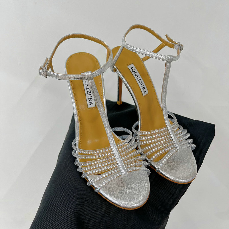 Обувь quazzura, босоножки на высоком каблуке, декоративные кристаллы, 10 см, модные вечерние туфли для ужина, роскошные дизайнерские женские сандалии на шпильках, заводская обувь 35-42 с коробкой