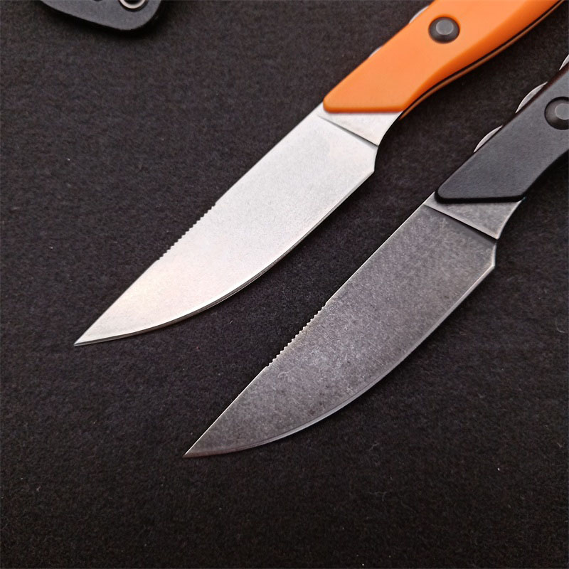 BM BM15700 15700 Flying Path Fixed Blade Knife CPM-154 Stål Termoplastiskt gummihandtag utomhusjakt Camping Små raka knivar